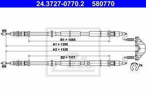 Трос ручника для моделей: OPEL (ASTRA, ASTRA,ASTRA,ASTRA,ASTRA), VAUXHALL (ASTRA,ASTRA,ASTRA,ASTRAVAN)