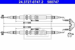 Трос ручника для моделей: OPEL (ASTRA, ASTRA,ASTRA,ASTRA,ASTRA), VAUXHALL (ASTRA,ASTRA,ASTRA,ASTRAVAN)