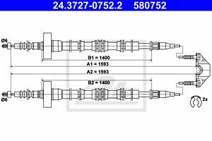 Трос ручника для моделей: OPEL (ASTRA, ASTRA, ASTRA, ASTRA, ASTRA, ASTRA), VAUXHALL (ASTRA, ASTRA, ASTRA, ASTRA, ASTRAVAN, ASTRA
