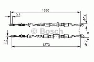 Трос ручника для моделей: OPEL (KADETT, KADETT,KADETT,KADETT,ASTRA,ASTRA,ASTRA,KADETT,KADETT,ASTRA,ASTRA,KADETT), VAUXH