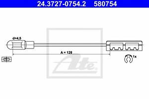 Трос ручника для моделей: OPEL (VECTRA, VECTRA, VECTRA), VAUXHALL (VECTRA, VECTRA, VECTRA)