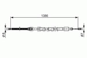 Трос ручника для моделей: PEUGEOT (205, 205,205,205,205)