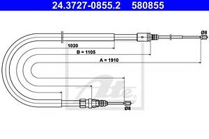 Трос ручника для моделей: PEUGEOT (207, 207,207,207)