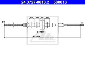 Трос ручника для моделей: PEUGEOT (306, 306)