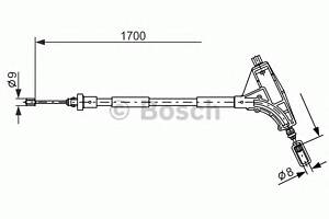 Трос ручника для моделей: PEUGEOT (406, 406,406)