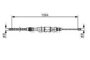 Трос ручника для моделей: RENAULT (19, 19,19,19,19,19,19,19)