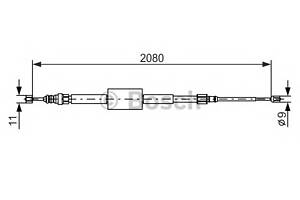 Трос ручника для моделей: RENAULT (MEGANE, SCENIC, MEGANE, MEGANE, GRAND-SCENIC)