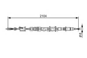 Трос ручника для моделей: SAAB (900, 900,900)