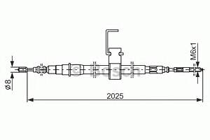 Трос ручника для моделей: SAAB (9000, 9000)