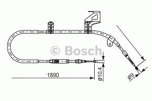 Трос ручника для моделей: VOLKSWAGEN (PASSAT, PASSAT,PASSAT,PASSAT), VW (SVW) (PASSAT)