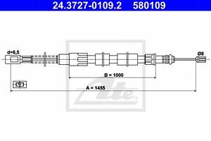 Трос ручника для моделей: VOLKSWAGEN (TRANSPORTER, TRANSPORTER,TRANSPORTER,TRANSPORTER,TRANSPORTER)