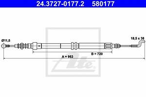 Трос ручника для моделей: VOLKSWAGEN (TRANSPORTER, TRANSPORTER,TRANSPORTER)