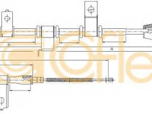 Трос ручника COFLE 172545 на HYUNDAI CLICK (TB)