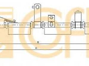 Трос ручника COFLE 172568 на HYUNDAI SANTA FÉ II (CM)