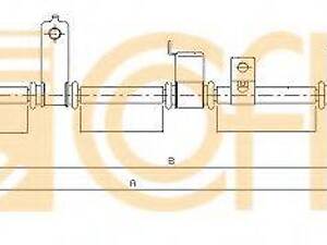 Трос ручника COFLE 172569 на HYUNDAI SANTA FÉ II (CM)