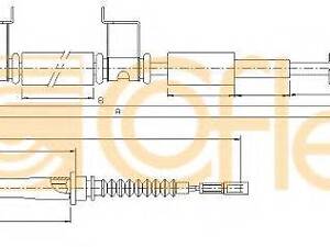 Трос ручника COFLE 176053 на KIA CEE'D SW (ED)