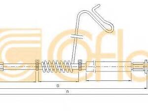 Трос ручника COFLE 115678 на FORD TRANSIT фургон