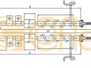 Трос ручника COFLE 105335 на FORD TRANSIT CONNECT (P65_, P70_, P80_)