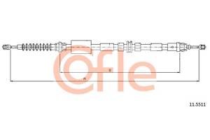 Трос ручника FORD MONDEO (B5Y) 2000-2007 г.