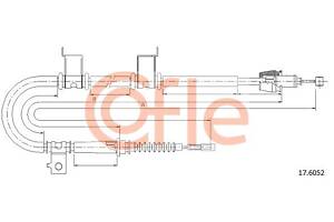 Трос ручника KIA CEE'D (ED) / KIA CEE'D SW (ED) / KIA PRO CEE'D (ED) 2006-2013 г.