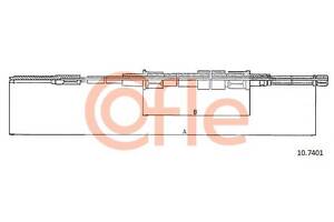 Трос ручника SEAT TOLEDO (1L2) / VW GOLF (19E, 1G1) 1983-1999 г.