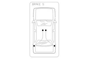 Трос ручного гальма зад. Л/П VW T4/Caravelle/Multivan DS1,9-2,4-2,5 91-96 (барабанні гальма) 844/506