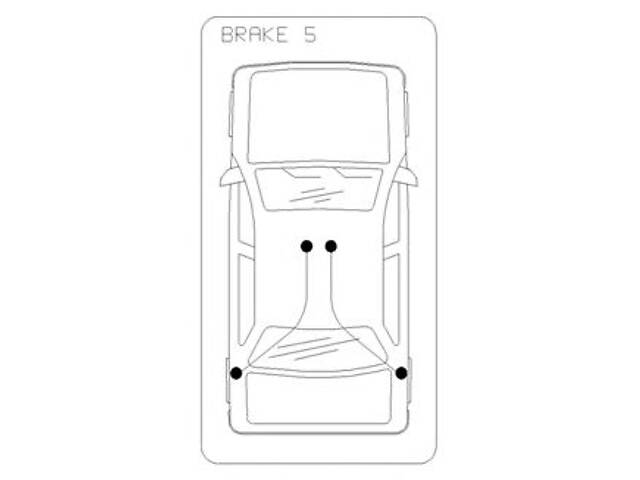 Трос ручника задний правый / левый (1303 / 1005мм) VW Transporter T5 2003- 10.7394 COFLE