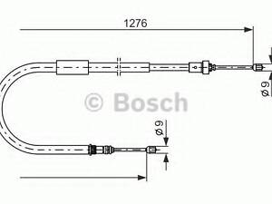 Трос ручного гальма BOSCH 1987477938 на RENAULT MODUS / GRAND MODUS (F/JP0_)