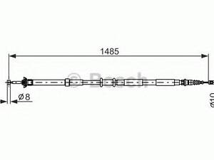 Трос ручного тормоза BOSCH 1987477971 на FIAT PANDA Van (169)