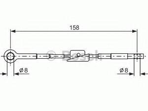 Трос ручного гальма BOSCH 1987482242 на FORD MONDEO IV седан (BA7)