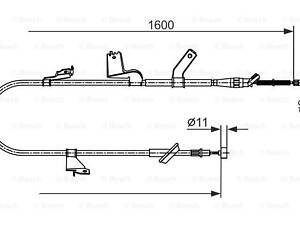 Трос ручного тормоза BOSCH 1987482427