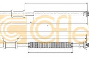 Трос ручного гальма лівий Fiat Doblo 1.2-1.9JTD 03