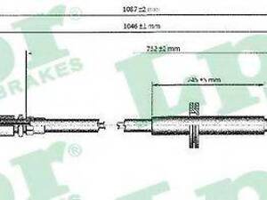 Трос ручного гальма LPR C0173B на FIAT DUCATO автобус (230)