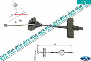Трос ручного тормоза передний ( центральный ) L306/102 мм 1349905 Ford / ФОРД MONDEO III 2001-2007 / МОНДЕО 3