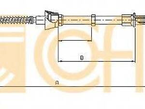 Трос ручника COFLE 109052 на SKODA FABIA