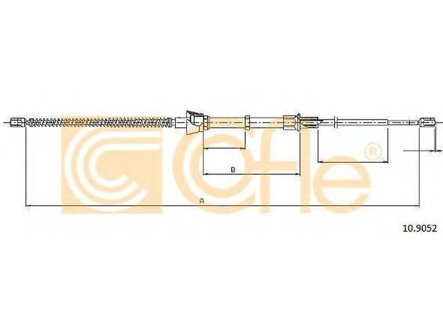 Трос ручника COFLE 109052 на SKODA FABIA - Фото 1