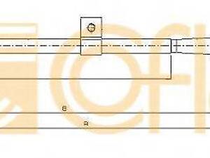 Трос ручного тормоза COFLE 170008 на NISSAN NOTE (E11)