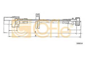 Трос спидометра Ford Escort 1.3-1.8 90-