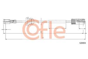 Трос спидометра OPEL CORSA B (S93) / OPEL ASTRA F (T92) 1988-2009 г.