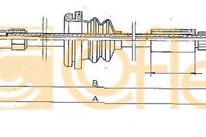 Трос спідометра Opel Vectra 1,4-1,6-1,7D 89