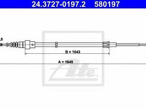 Трос стоянкової гальмівної системи ATE 24372701972 на SKODA FABIA
