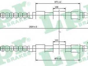 Трос, стояночная тормозная система LPR C0175B на CITROËN RELAY c бортовой платформой/ходовая часть (230)