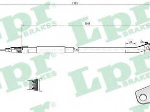 Трос, стояночная тормозная система LPR C0448B на MERCEDES-BENZ SPRINTER 3-t c бортовой платформой/ходовая часть (903)