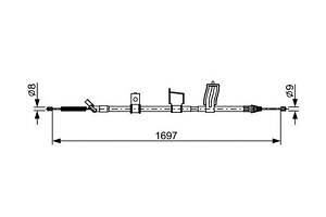 Трос стояночного тормоза 1987482628