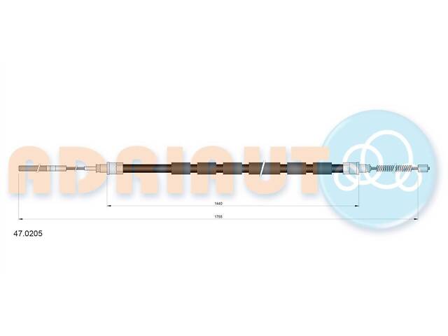 Трос стояночного тормоза 47.0205