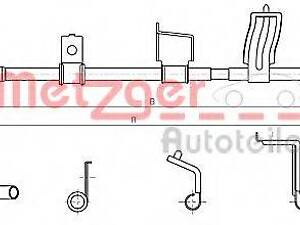 Трос стояночного тормоза NISSAN 36530JG00A на NISSAN X-TRAIL (T31)