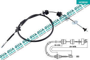 Трос сцепления 1478/910 мм K25770 Citroen / СИТРОЭН JUMPER 1994-2002 / ДЖАМПЕР 1, Peugeot / ПЕЖО BOXER 1994-2002 / БОКСЕ