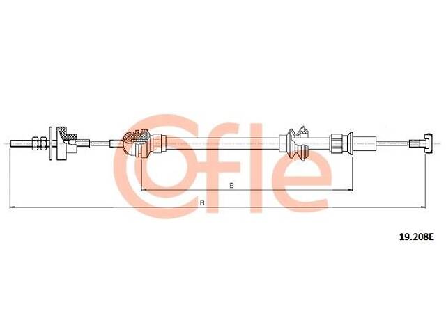 Трос сцепления SEAT INCA (6K9) / SEAT IBIZA (6K1) 1993-2003 г.