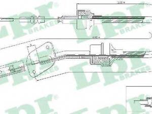 Трос, управление сцеплением LPR C0064C на FIAT FIORINO Pick up (146)