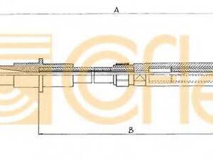 Трос сцепления COFLE 10339 на VW GOLF Mk II (19E, 1G1)